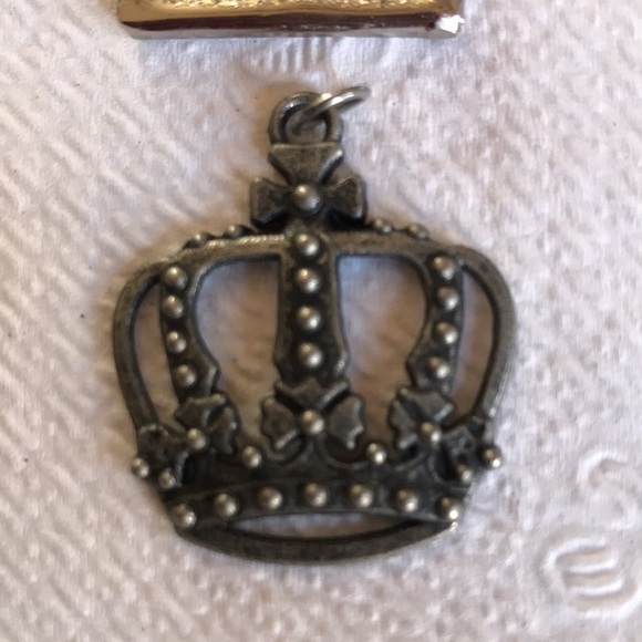 Set of 4 pendants for jewelry making 2 of the Eiffel tower of Paris and 2 crowns - Picture 13 of 14